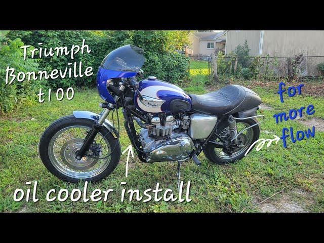 Triumph Bonneville t100 gets some more cooler oils for Tad  - Let's Ride -