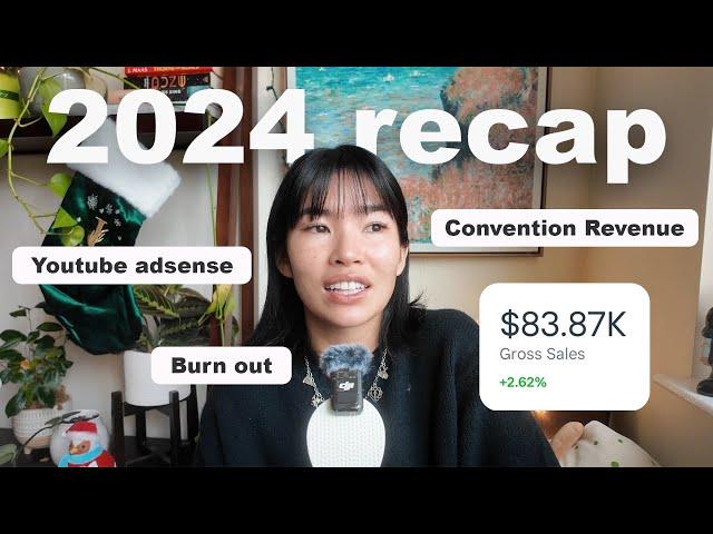 2024 Small Art Business Recap revenue, conventions trending down, & growing pains