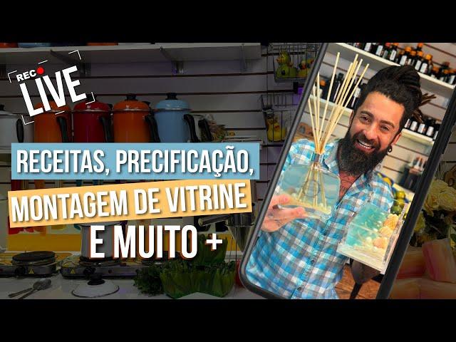 LIVE - RECEITAS, PRECIFICAÇÃO, MONTAGEM DE VITRINE E MUITO MAIS