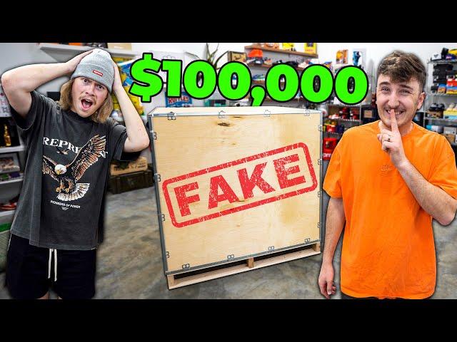 Pranking My Cameraman With A $100,000 eBay Mystery Box