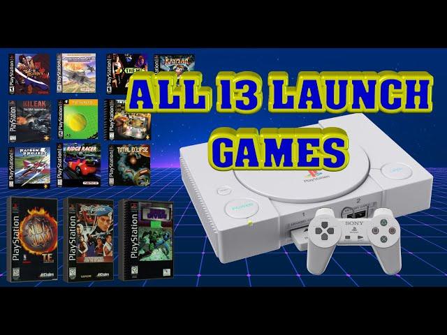 SONY PLAYSTATION The Beginning | All PS1 Launch Games