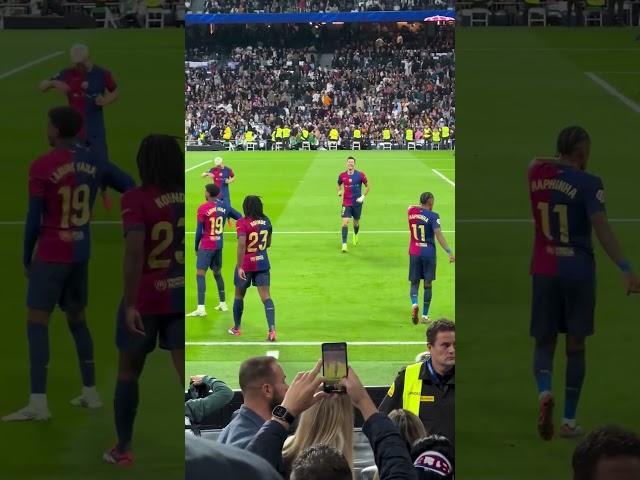 Barça Goal Celebration vs Real Madrid #shorts