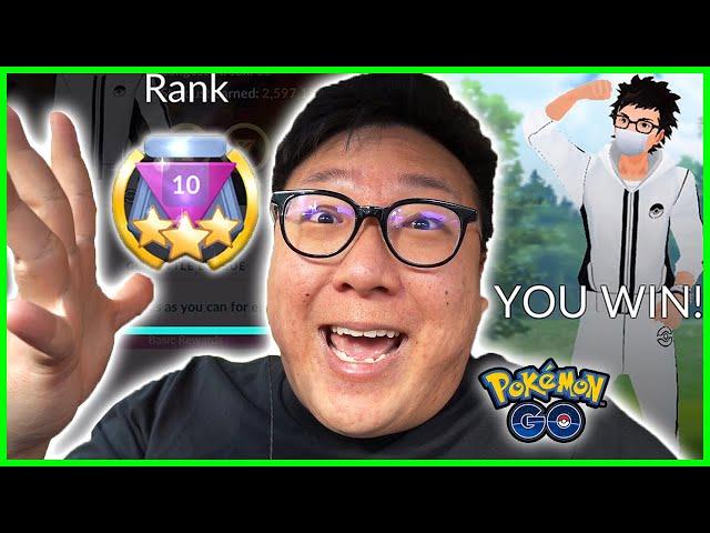 I FINALLY HIT RANK 10 FOR THE FIRST TIME EVER IN POKEMON GO BATTLE LEAGUE