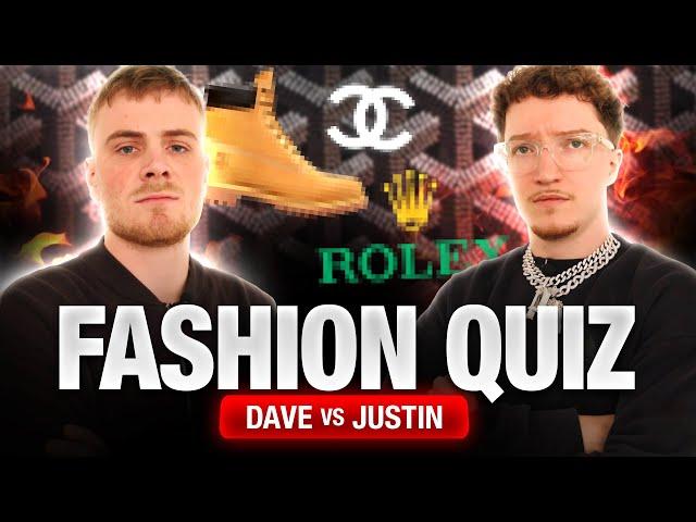 DAVE vs Justin! FASHION QUIZ ⁉️