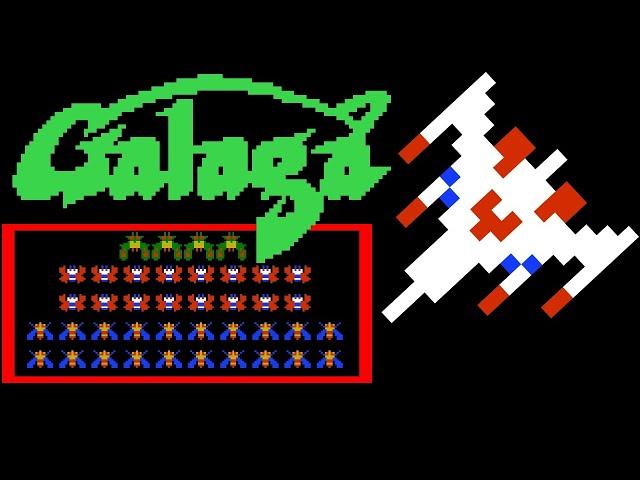 Galaga (FC · Famicom) video game port | 105-stage session for 1 player 