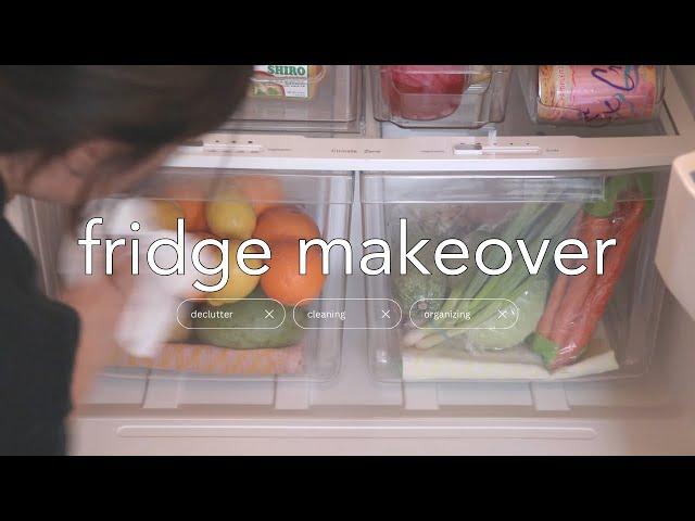 how to→fridge cleaning & organization  restock + tour