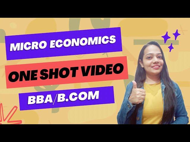 Micro Economics | Most Important Question | One Shot Video | Complete Content #bbabcom