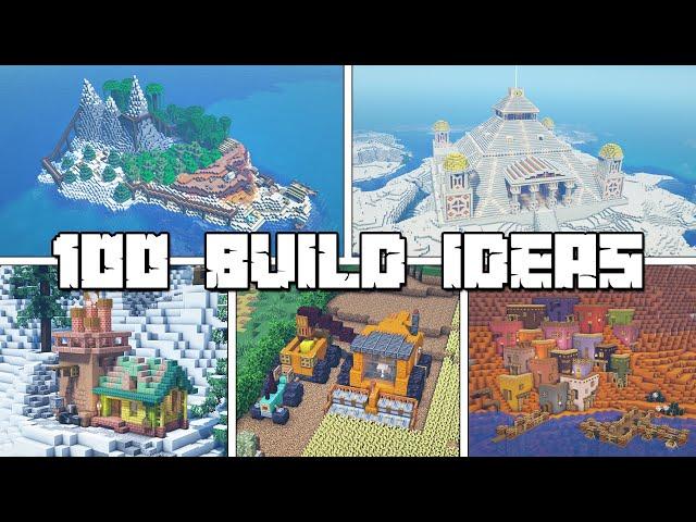 100+ Build Ideas for Your Minecraft Survival World!