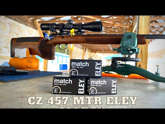 CZ 457 MTR .22LR - BOLT ACTION TARGET RIFLE TESTING WITH ELEY MATCH @50YRDS Look at Details GIVEAWAY