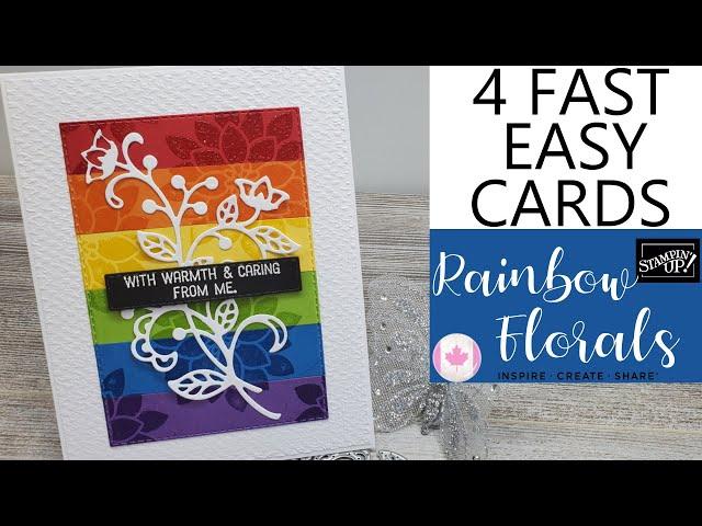  4 FAST and EASY CARDS | DIY Card Making | Free Card Making Class | Stampin' Up! FREE Tutorial