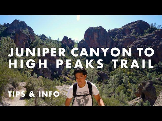 Hiking Juniper Canyon to High Peaks Trail Loop at Pinnacles National Park in Paicines, California