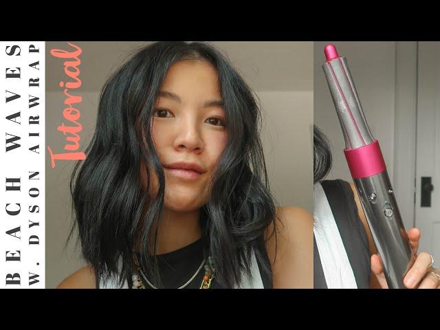 EASIEST BEACH WAVES for SHORT HAIR | DAMP HAIRSTYLE with DYSON AIRWRAP