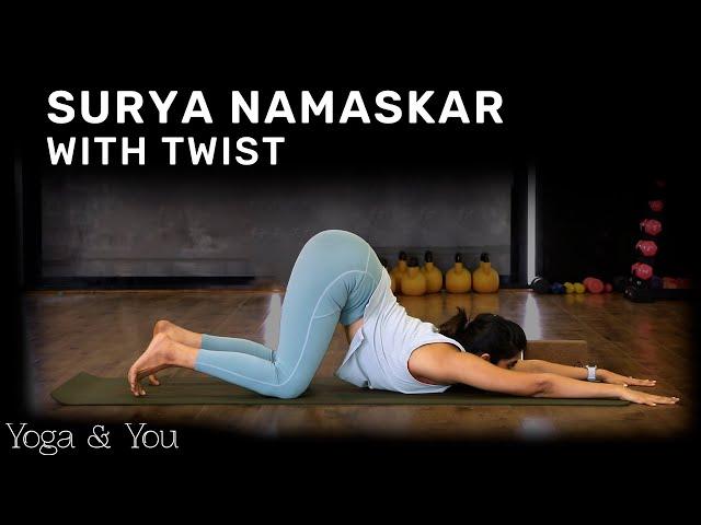 Surya Namaskar with Twist | Surya Namaskar | Key to Flexibility and Strength