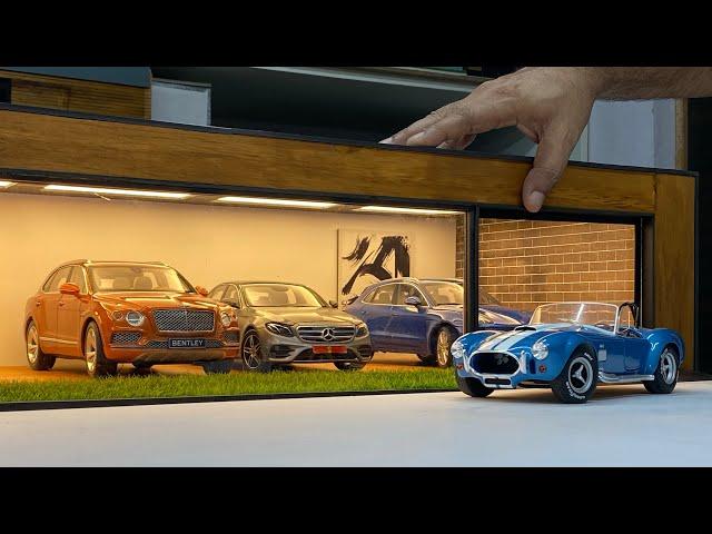 DIY Miniature 5 Car Luxury Garage for Diecast Model Cars