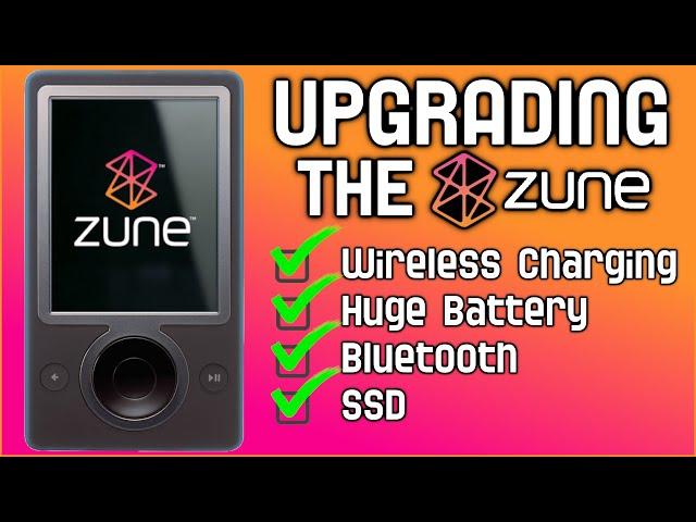 How I Built a Super Microsoft Zune - Bluetooth + SSD + Battery + Qi Charging