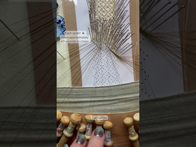 60 sec gold ️  A bobbin lace labor of love! #bobbinlace #lace #artisan #artist