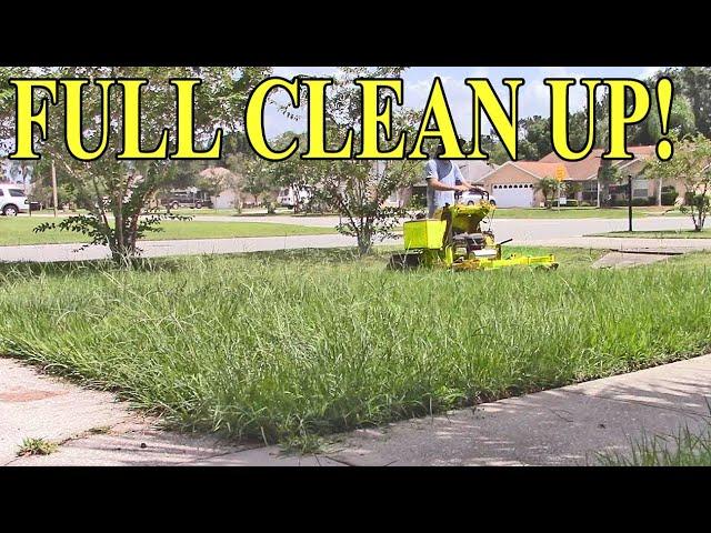 Lawn care vlog #53 Another tall grass free makeover!