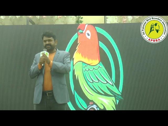 Dr.Syed Saud Arshad presenting his kind views in APBBA Seminar on Aviculture Trade& Shows promotion.