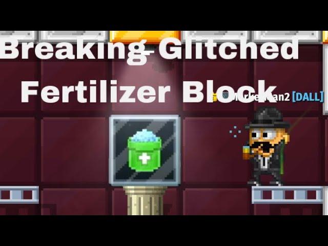 Breaking Glitched Fertilizer Block | Pixel Worlds