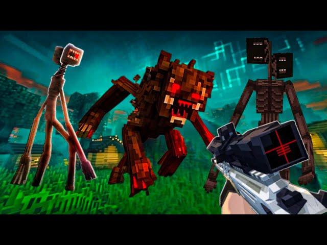 I'M Hunting SIREN HEAD in Minecraft's SCARIEST Modpack with GUNS!