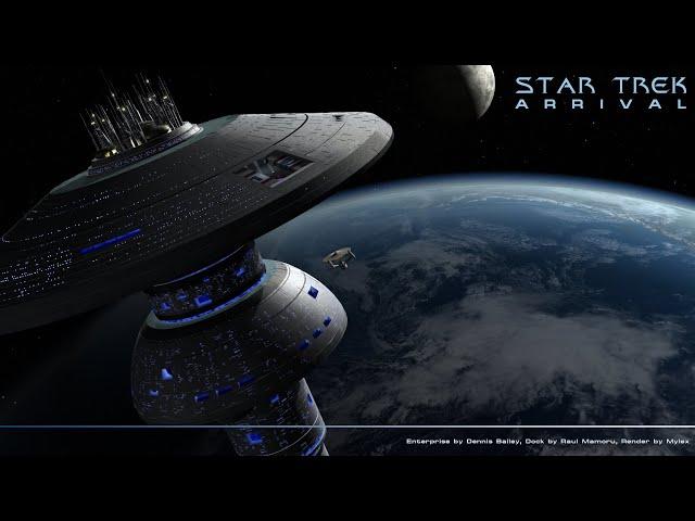 Star Trek III - Arrival (Entering Spacedock) CGI Animation