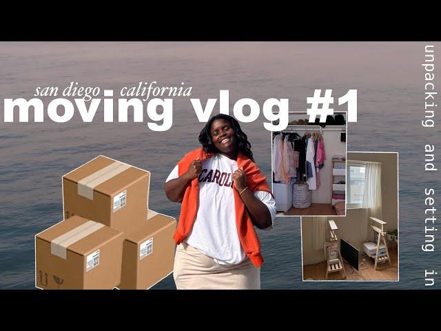 moving to san diego california vlog | organizing, decluttering, and exploring  (moving diaries 1)