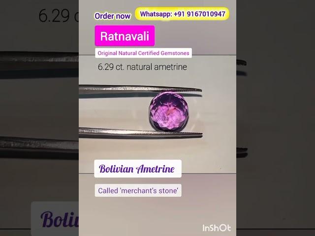 Ratnavali - peridot and ametrine | Attract love and prosperity
