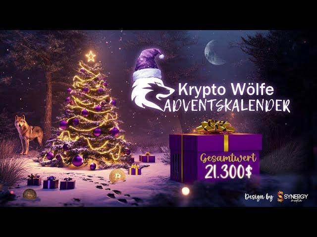 Krypto Wölfe Adventskalender 2024! GEWINNE im Wert von 21.300$ – 31 Türchen NUR für EUCH!