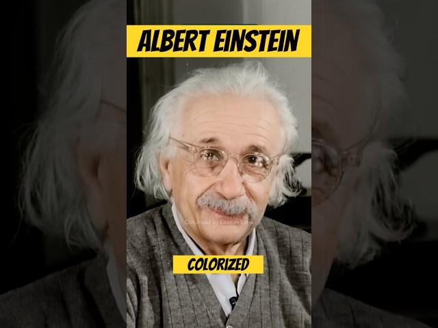 Albert Einstein in 1955 colorized ️ What would you say to him?