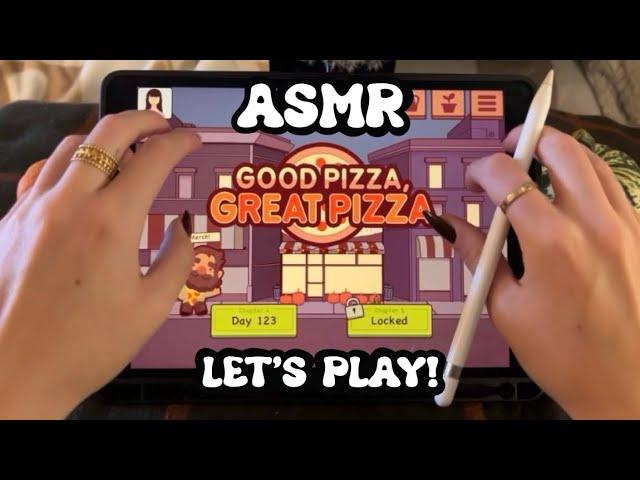 ASMR Let’s Play Good Pizza Great Pizza! Screen Tapping, No Talking ᵕ̈