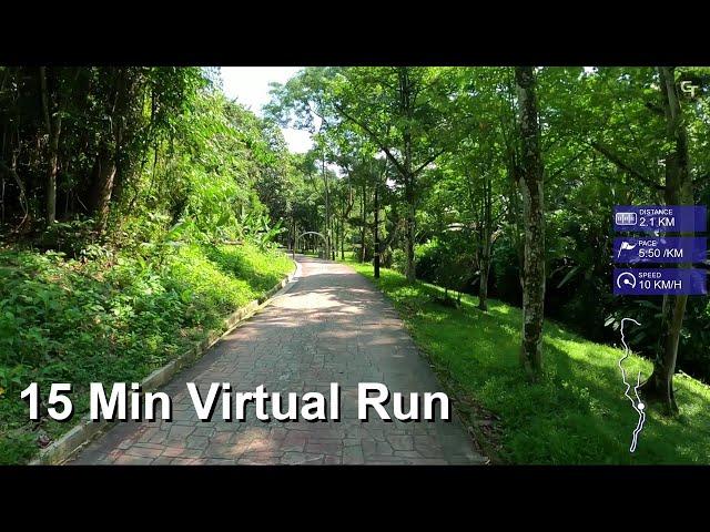 Taman Tasik Permaisuri, Kuala Lumpur | 15 Min Virtual Running for Treadmill Workouts