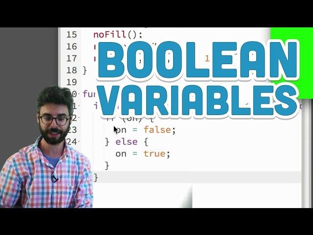 3.4: Boolean Variables - p5.js Tutorial