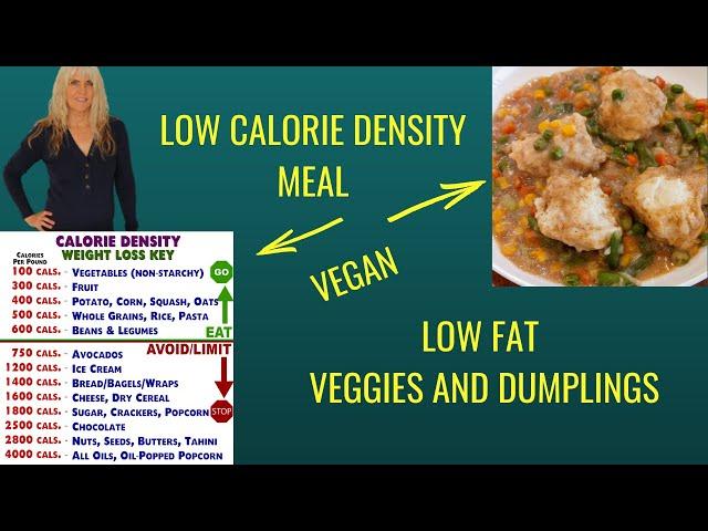 Low Fat Veggies And Dumplings / Low Calorie Density / Vegan