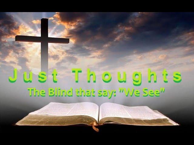 Just Thoughts - The Blind that say:  "We see"  2023