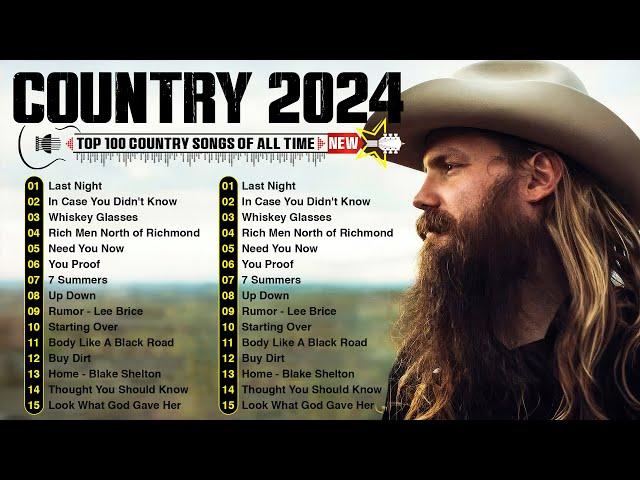 Country Music Playlist 2024 - Chris Stapleton, Luke Bryan, Luke Combs, Kane Brown, Brett Young