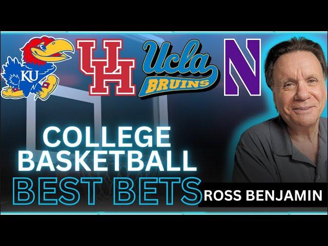 Monday College Basketball Picks | Kansas vs Houston | UCLA vs Northwestern | CBB Picks For 3/3/25