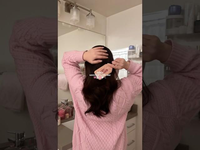 asmr unwind with me🫧 #unwind #asmrsounds #nightroutine #routines #aesthetic #lifestyle #fypシ゚