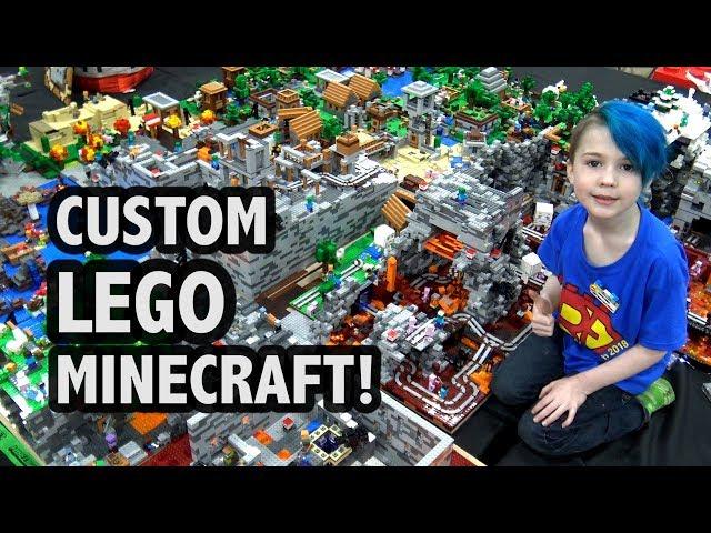 Massive LEGO Minecraft World Created by 7-Year-old