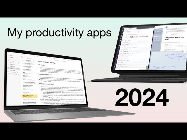 My productivity apps for 2024: what I am ACTUALLY using