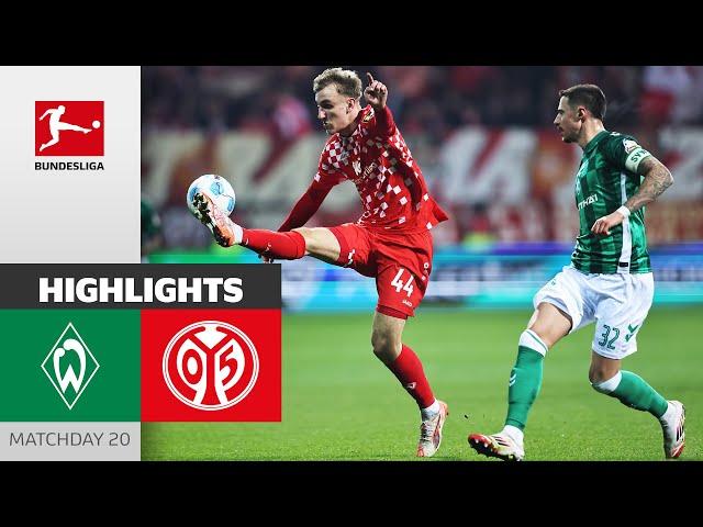 Set-Piece Success! | SV Werder Bremen - 1. FSV Mainz 05 1-0 | Highlights | MD 20 – Bundesliga 24/25