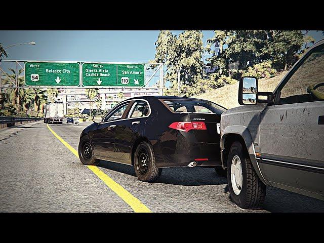 BeamNG Drive - Realistic Freeway Crashes #4