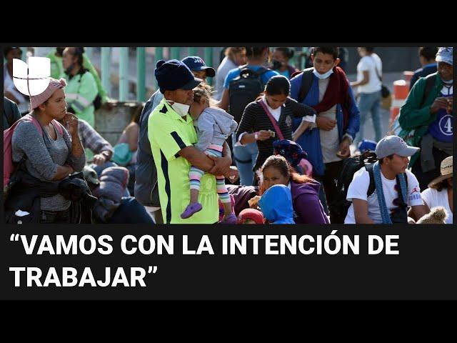 Migrantes varados en México hacen una petición a Trump: “Denos la oportunidad de pasar”