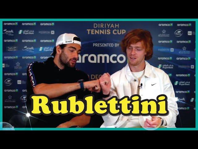 Funny Moments of Andrey Rublev and Matteo Berrettini 