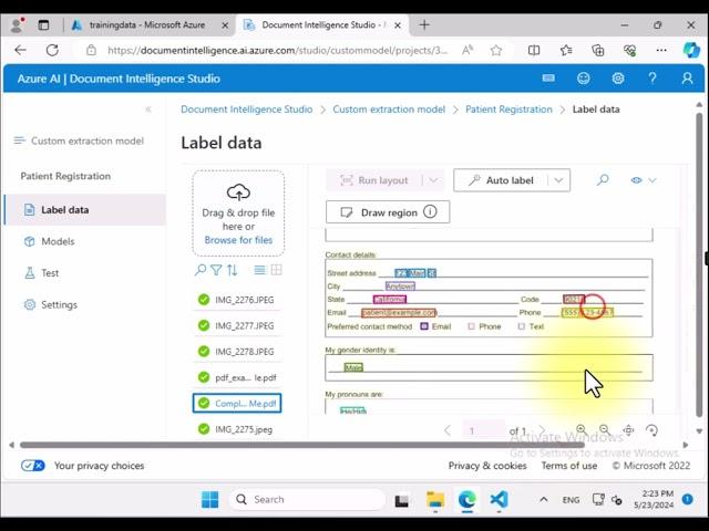 Azure AI - Document Intelligence Studio Form Recognizer - #msbuild LAB