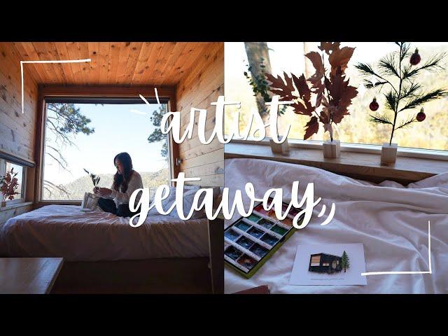 Artist Getaway with Postcard Cabins  Weekend Vlog