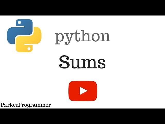 How to Total (Sum) the Items of a List | Python Tutorial | ProgrammerParker