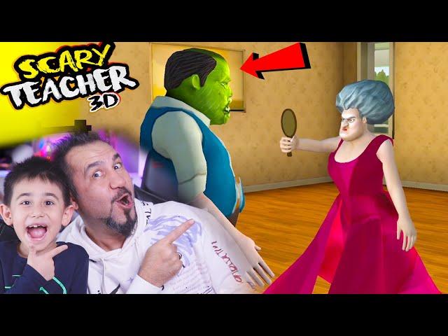 KIZGIN ÖĞRETMEN'E ZOMBİ MAKYAJI ŞAKASI YAPTIK! GİZLİ KASASINI BULDUK!  | SCARY TEACHER 3D OYNUYORUZ!