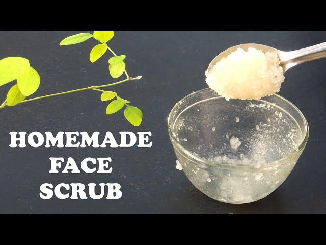 HOMEMADE SUGAR SCRUB RECIPES | DIY FACE EXFOLIATOR SCRUBBER | NATURAL EXFOLIATING FACE SCRUB