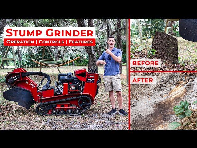 How to use a Stump Grinder - TORO STX 38 Stump Grinder