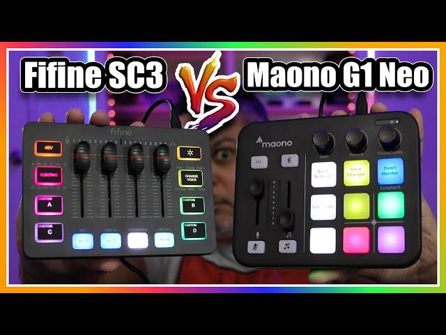 Budget Audio Mixer Comparison: Maono G1 Neo vs Fifine SC3